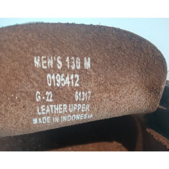 SPERRY LEWWARD TOP SIDER 2 EYED LEATHER BOAT SHOES MENS 13 BROWN - Picture 6 of 10